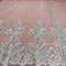 1 Yard Exquisite Beaded and Corded Bridal Lace Fabric Embroidered on 100% Polyester Net Mesh 54" Width
